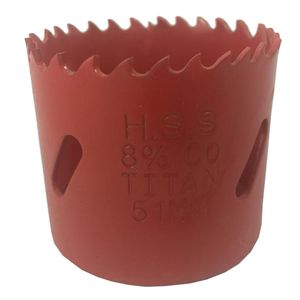مته گردبر تیتان مدل 8p co hss51 سایز 51 میلی‌متر