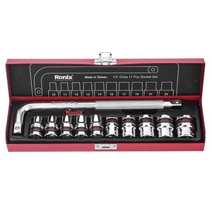 مجموعه 11 عددی آچار و سری بکس رونیکس مدل rx 2610