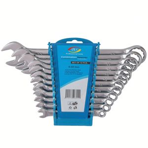 مجموعه 12 عددی آچار یکسر تخت و یکسر رینگی بی اس کد 00