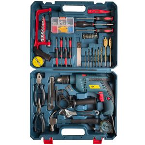مجموعه 120 عددی دریل برقی چکشی 13 میلیمتری 2100 وات جاب مدل jb 1900 kit new b