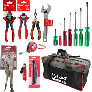 مجموعه 16 عددی ابزار دستی رونیکس مدل roni tools 001