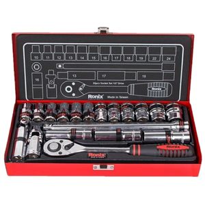 مجموعه 20 عددی آچار و سری بکس رونیکس مدل ron 2620