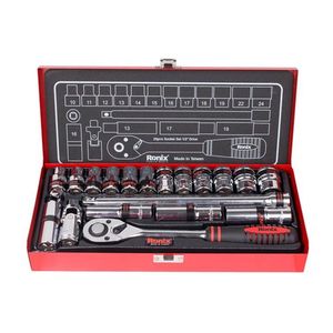 مجموعه 20 عددی آچار و سری بکس رونیکس مدل rx 2620