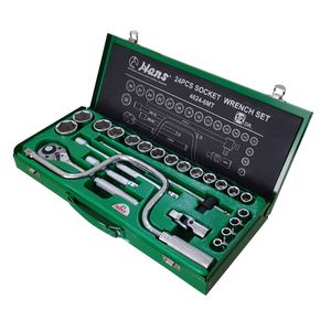 مجموعه 24 عددی آچار بکس هنس مدل 4624 6mt