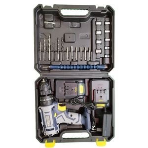 مجموعه 24 عددی دریل پیچ گوشتی شارژی 10 میلی‌متری 18 ولت ابی مکس مدل em 18v