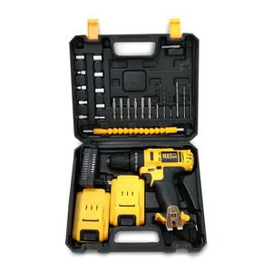 مجموعه 28 عددی دریل پیچ گوشتی چکشی شارژی واتپلاس مدل wat1201 36v
