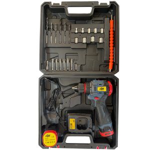 مجموعه 45 عددی دریل پیچ گوشتی چکشی شارژی 10 میلی متری 198 ولت جاب مدل jb 198 powerful industrial