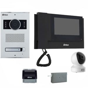 مجموعه دربازکن تصویری برایتون مدل 7040 2001hd یک واحدی به همراه محافظ ولتاژ مانیتور