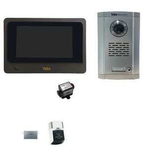 مجموعه دربازکن تصویری تابا مدل 4070 1860 به هماهر محافظ ولتاژ مانیتور