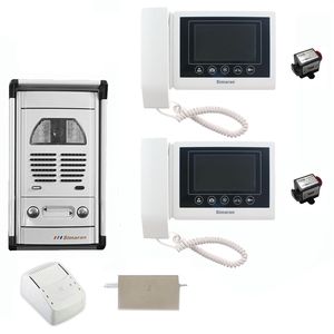 مجموعه دربازکن تصویری سیماران مدل 43tkm vfc2d به همراه محافظ ولتاژ مانیتور