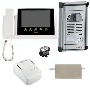 مجموعه دربازکن تصویری سیماران مدل 72tkm vfc1 به همراه محافظ ولتاژ مانیتور