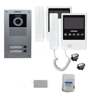 مجموعه دربازکن تصویری کوماکس مدل 43pmi u2 دو واحدی به همراه محافظ ولتاژ مانیتور