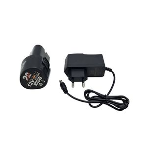 مجموعه شارژر و باتری دریل شارژی 12 ولت 1_5 آمپر بیست مدل 12v مجموعه 2 عددی