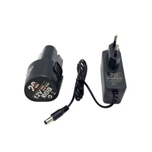 مجموعه شارژر و باتری دریل شارژی 12 ولت 1_5 آمپر بیست مدل li_ion 12v مجموعه 2 عددی