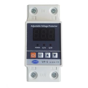 محافظ ولتاژ تک فاز دیجیتال جی بی اچ کد jbh_vp s_1ph_63a