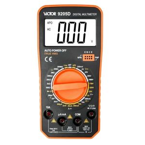 مولتی متر دیجیتال 10 آمپر ویکتور مدل 9205d