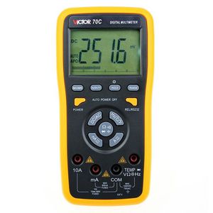 مولتی متر دیجیتال اتورنج کلید فشاری acdc کارخانه victor مدل vc70c