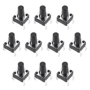 میکرو سوئیچ مدل vertical 6×6×10 4p بسته 10 عددی