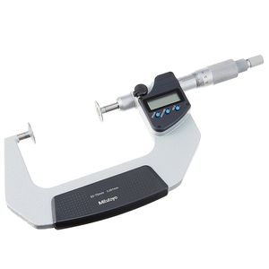 میکرومتر فک بشقابی دیجیتالی میتوتویو مدل 252 369 گستره 75 50 میلی متر