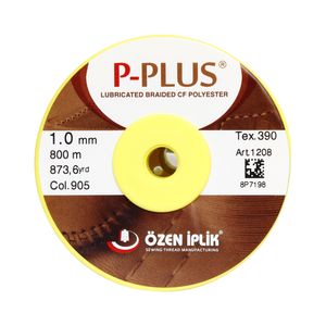نخ بافت چرم اوزن ایپلیک مدل p plus کد 905 سایز 1 طول 800 متر
