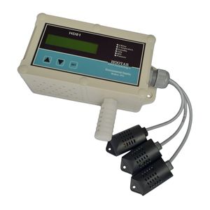 نمایشگر و کنترلر گاز دی اکسید کربن رطوبت و 3 دما مدل hd81