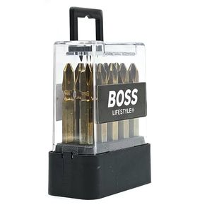 نوک پیچ گوشتی دو سر چهار سو باس مدل ph2 65mm مجموعه 10 عددی