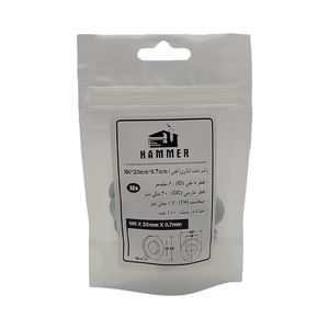 واشر هامر مدل تخت کد m6 20 بسته 100 عددی