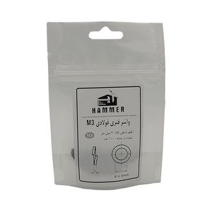 واشر هامر مدل فنری کد m3 بسته 100 عددی