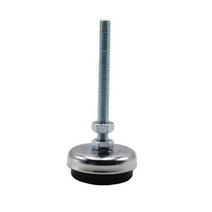 پایه ضربه گیر مدل کف لاستیکی کد yp nikel chrome 60mm_10mm