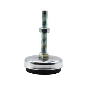 پایه ضربه گیر مدل کف لاستیکی کد yp nikel chrome 94mm_12mm