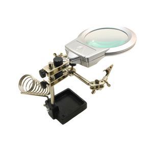 پایه هویه مدل jm508 a به همراه گیره مونتاژ ذره بین دار