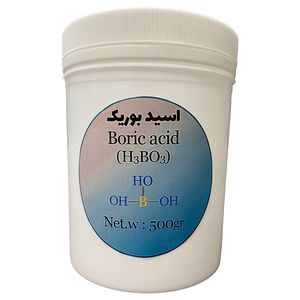 پودر اسید بوریک مدل h3bo3 کد 653 وزن 500 گرم