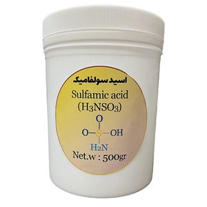 پودر اسید سولفامیک مدل h3nso3 کد 673 وزن 500 گرم