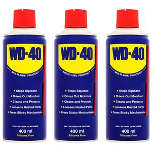 پک اسپری روان کننده wd 40 مدل gummy حجم 400 میلی لیتر بسته 3 عددی