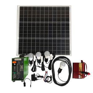 پکیج برق خورشیدی اضطراری قابل حمل 200 وات ساعت مدل n18sla50i500 به همراه اینورتر 500 وات