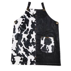 پیش بند کار باریستا چرم مدل fashion