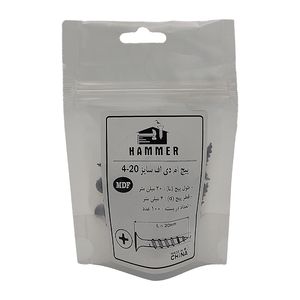 پیچ ام دی اف هامر مدل 4x20mm بسته 100 عددی