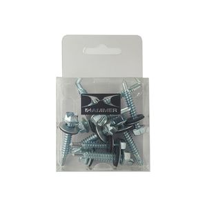 پیچ سرمته هامر مدل شیروانی واشردار کد 40mm بسته 10 عددی
