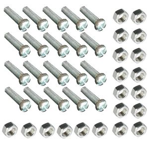 پیچ و مهره مدل m4 15mm مجموعه 40 عددی