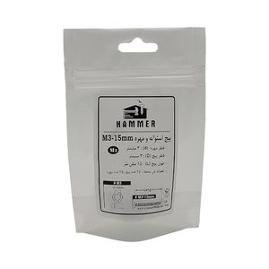 پیچ و مهره هامر مدل استوانه کد m3 15mm بسته 50 عددی