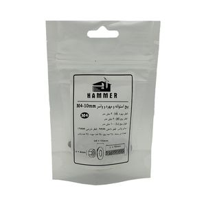 پیچ و مهره و واشر هامر مدل استوانه کد m4 10mm بسته 75 عددی