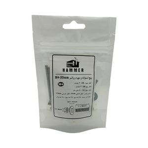 پیچ و مهره و واشر هامر مدل استوانه کد m4 50mm بسته 75 عددی
