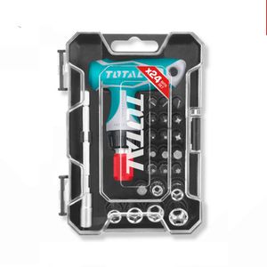 پیچ گوشتی توتال مدل tacsd30186 مجموعه 24 عددی