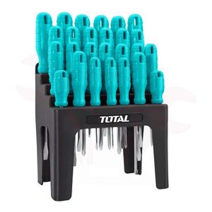 پیچ گوشتی توتال مدل thtdc252601مجموعه 26 عددی