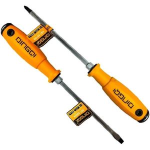 پیچ گوشتی دوسو و چهارسو دینگشی کد d 6150 بسته 2 عددی