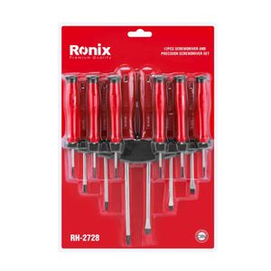 پیچ گوشتی رونیکس کد 2728 بسته 12 عددی