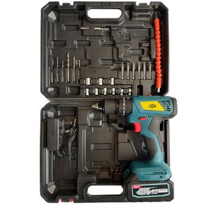 پیچ گوشتی شارژی براشلس ۱۳۰ ولت جاب مدل jb 130 power x مجموعه ۴۰عددی