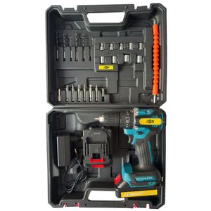پیچ گوشتی شارژی چکشی جاب مدل jb 8800 gre مجموعه 45 عددی