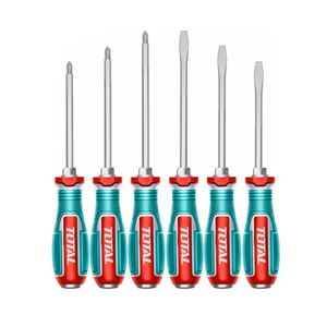 پیچ گوشتی ضربه خور توتال مدل tgtst0606 مجموعه 6 عددی