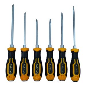 پیچ گوشتی ضربه خور دوسو و چهار سو تات ناد مدل germancraft 600 بسته 6 عددی
